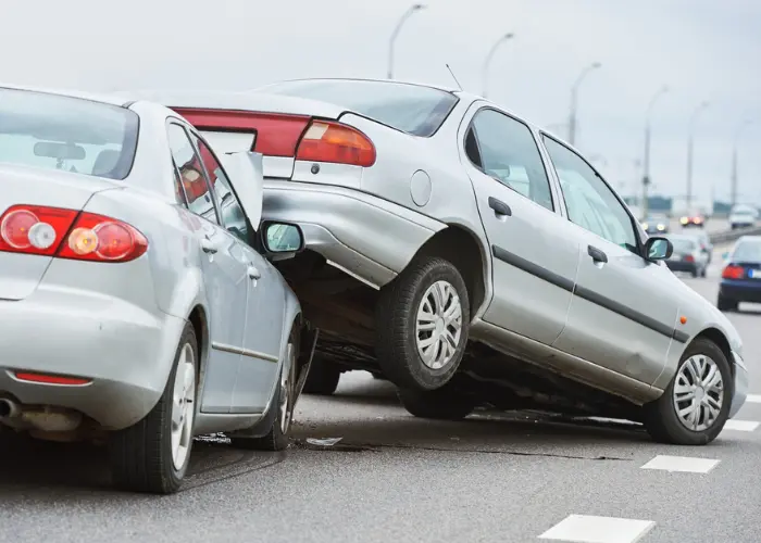 Car Crash Accident along the highway