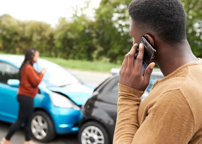 Male Involved in Car Accident