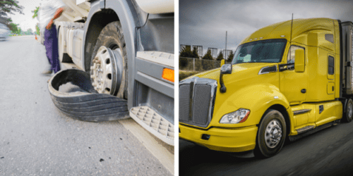 Semi truck tires blow because lack of tire rotation over inflated tires causing tire pressure issues